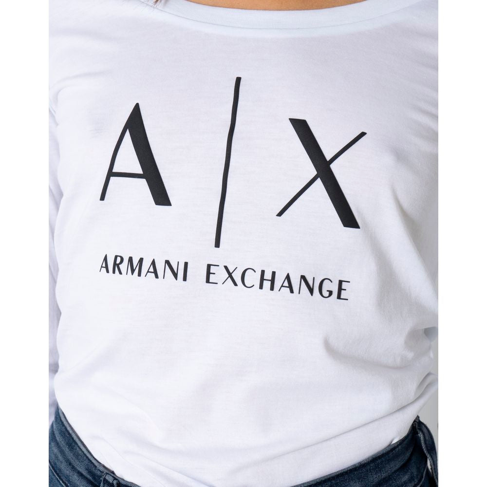 Armani Exchange Weiße Baumwoll-Oberteile & T-Shirt