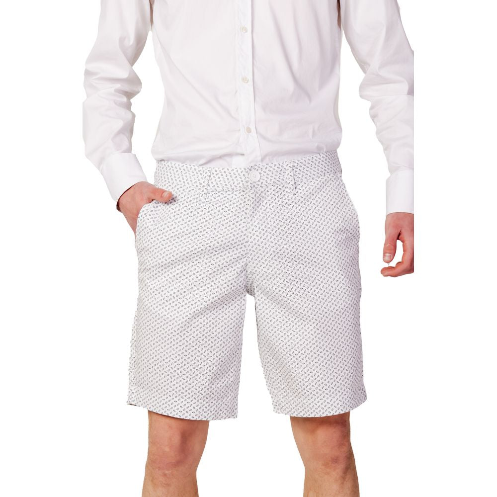 Armani Exchange Weiße Baumwollshorts