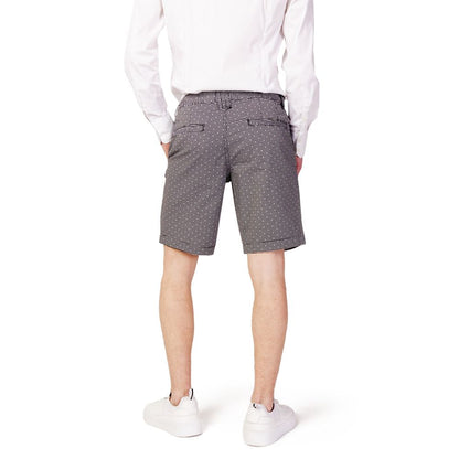 Armani Exchange Schwarze und weiße Baumwollshorts