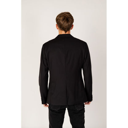 Armani Exchange Schwarzer Polyester-Blazer