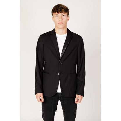 Armani Exchange Schwarzer Polyester-Blazer