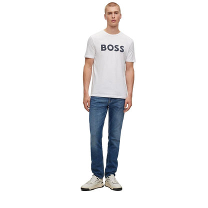 Hugo Boss T-Shirt aus weißer Baumwolle