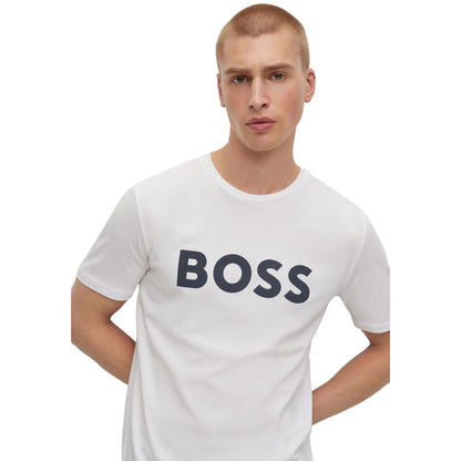 Hugo Boss T-Shirt aus weißer Baumwolle