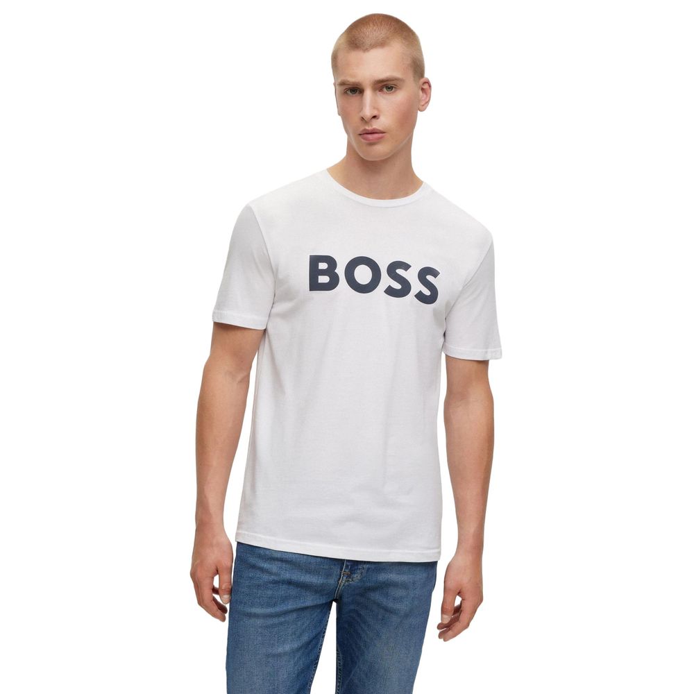 Hugo Boss T-Shirt aus weißer Baumwolle