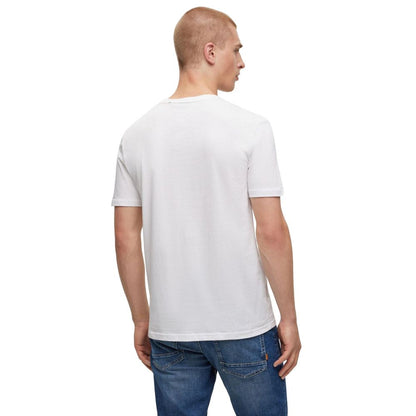 Hugo Boss T-Shirt aus weißer Baumwolle