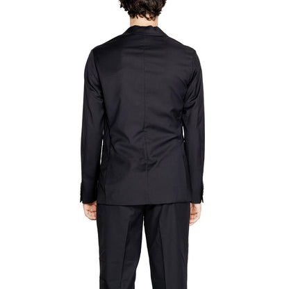 Armani Exchange Schwarzer Polyester-Blazer