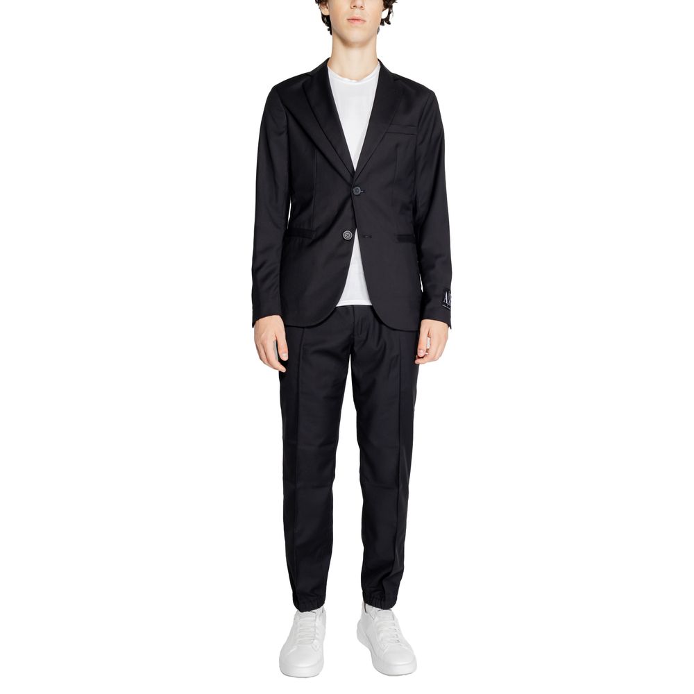 Armani Exchange Schwarzer Polyester-Blazer