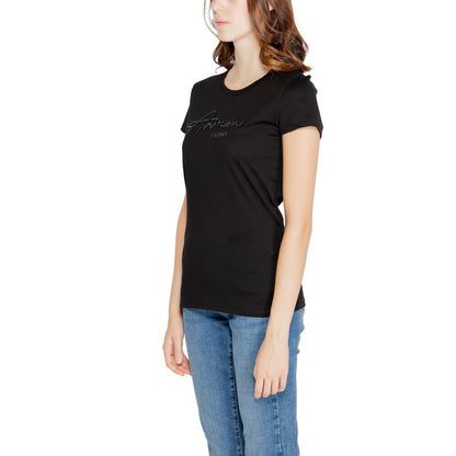 Armani Exchange Schwarze Baumwolle Tops & T-Shirt