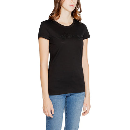 Armani Exchange Schwarze Baumwolle Tops & T-Shirt