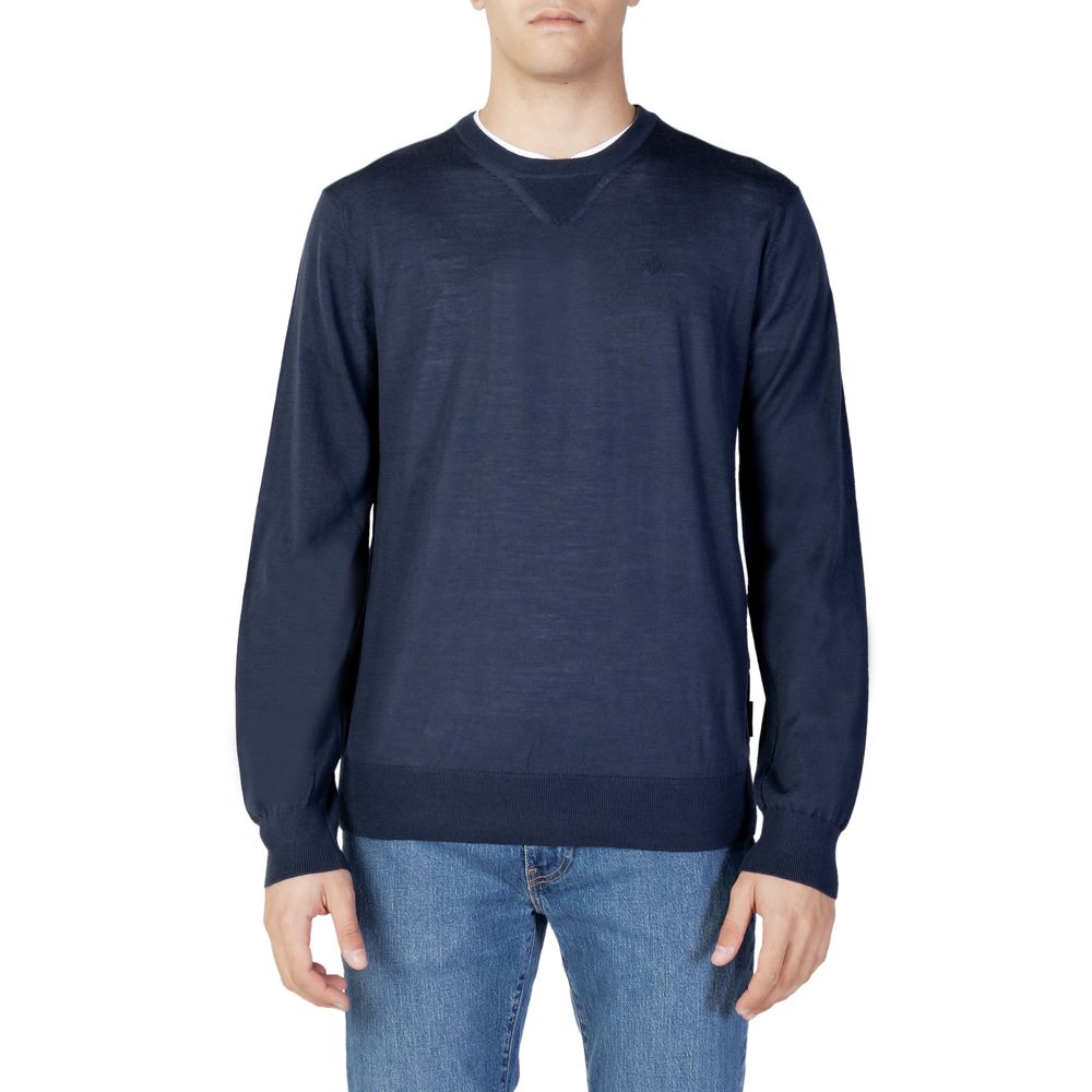 Armani Exchange Blauer Pullover aus Wolle