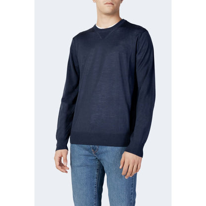 Armani Exchange Blauer Pullover aus Wolle