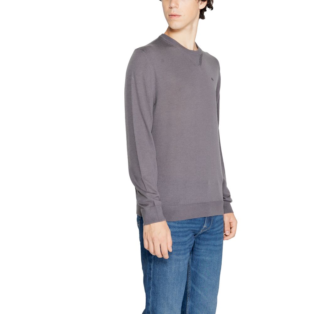 Armani Exchange Grauer Pullover aus Wolle