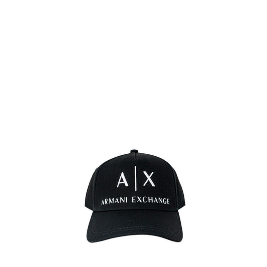 Armani Exchange Schwarze Baumwollhüte & Mützen