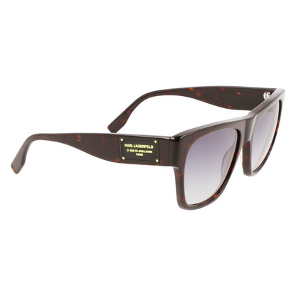 Karl Lagerfeld Braune Acetat-Sonnenbrille