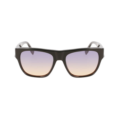 Karl Lagerfeld Schwarze Acetat-Sonnenbrille