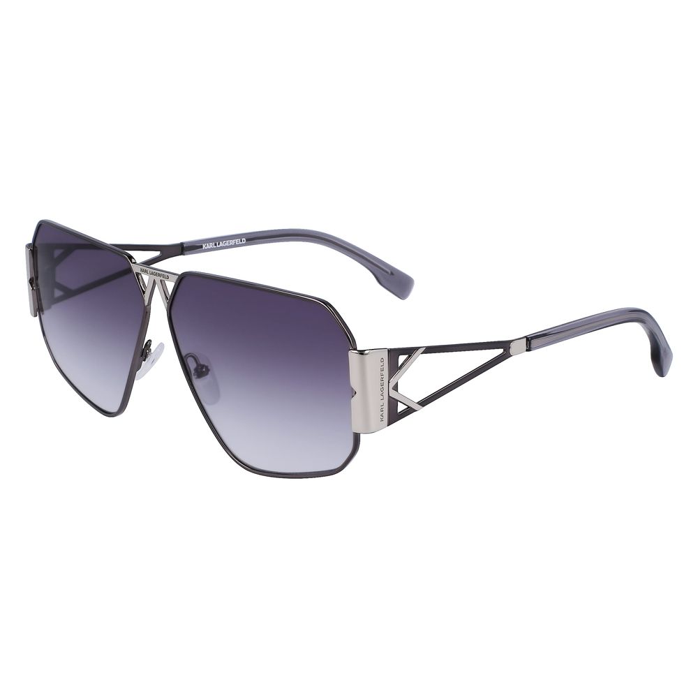 Karl Lagerfeld Graue Metall-Sonnenbrille