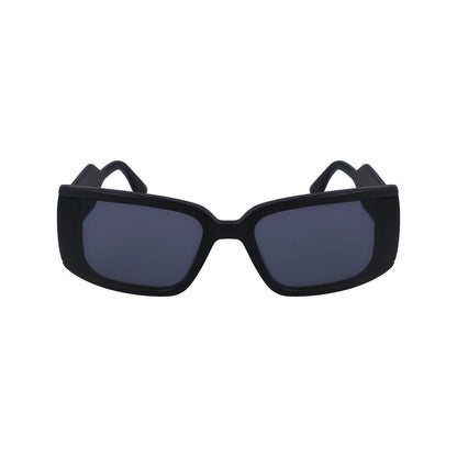 Karl Lagerfeld Schwarze Acetat-Sonnenbrille