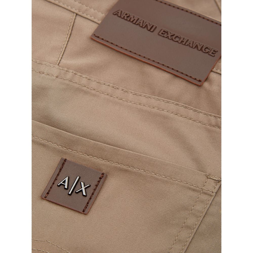 Armani Exchange Braune Baumwolljeans & Hose