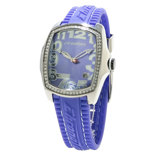 Chronotech Blaue Gummiuhr