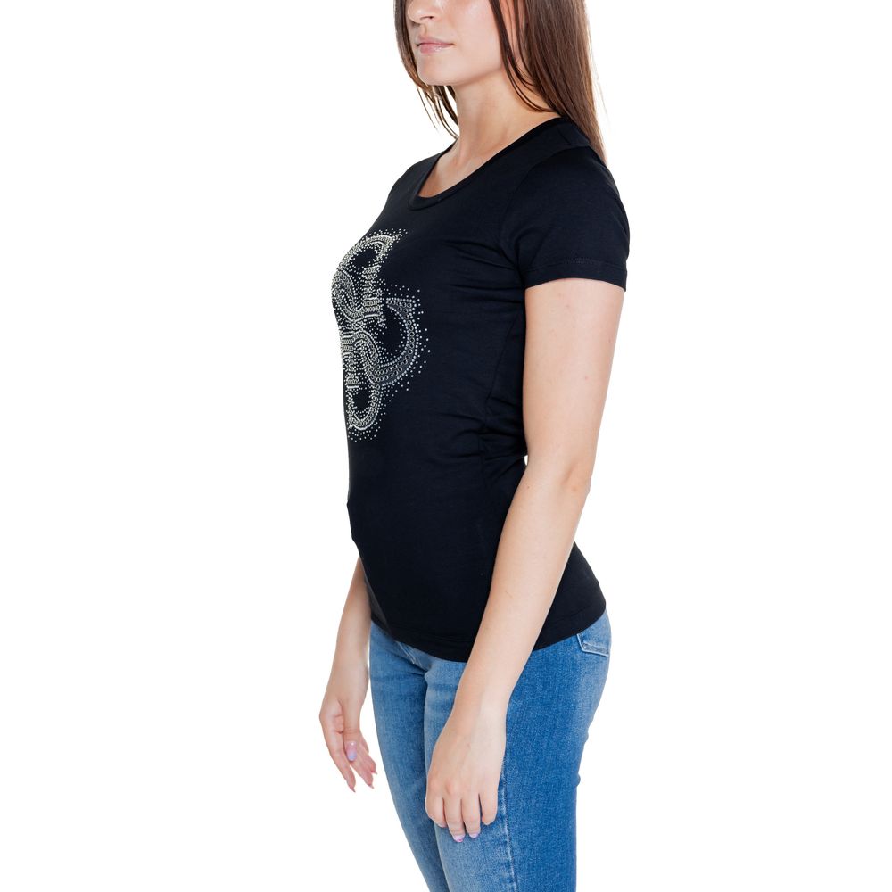 Guess Schwarze Baumwolle Tops & T-Shirt