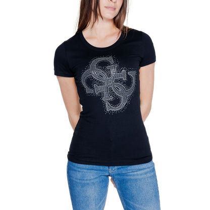 Guess Schwarze Baumwolle Tops & T-Shirt