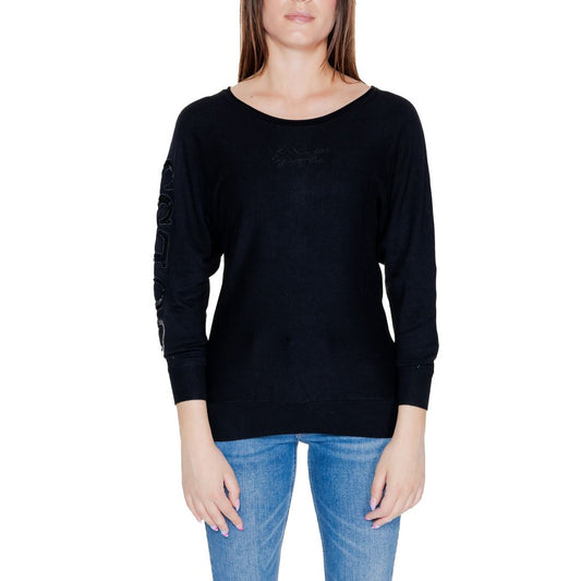 Guess Schwarze Viskose Tops & T-Shirt