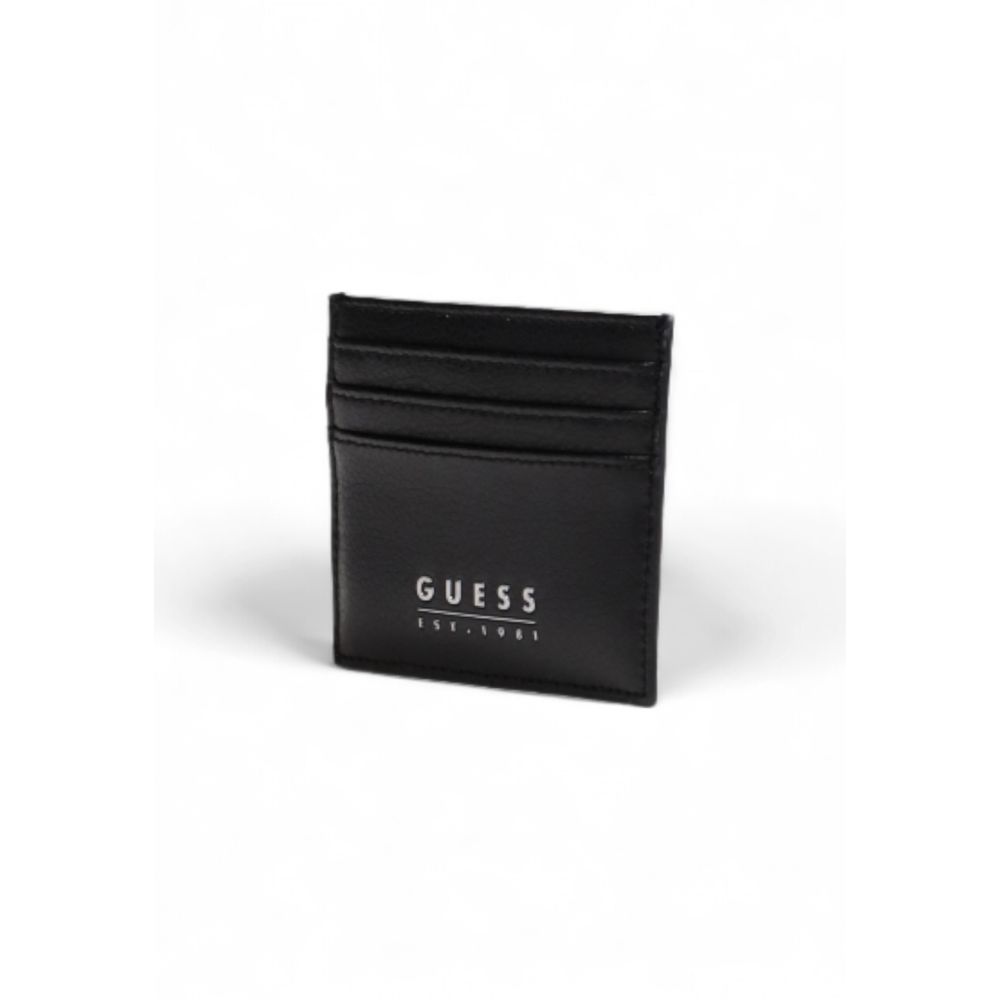 Guess Schwarzes Leder Portemonnaie