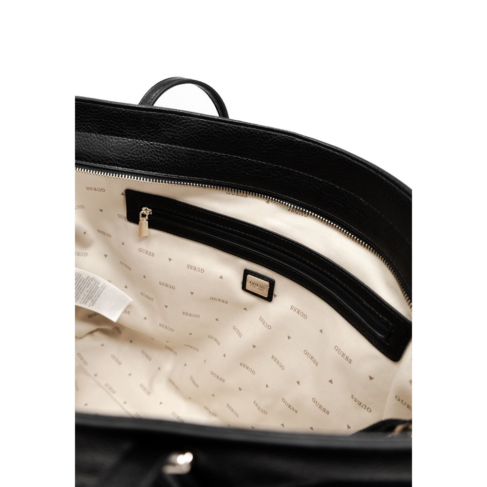 Guess Schwarze Polyethylen-Handtasche