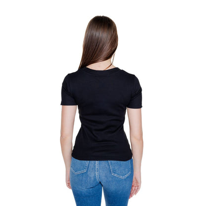 Calvin Klein Jeans Schwarze Baumwolle Rigenerato Tops & T-Shirt