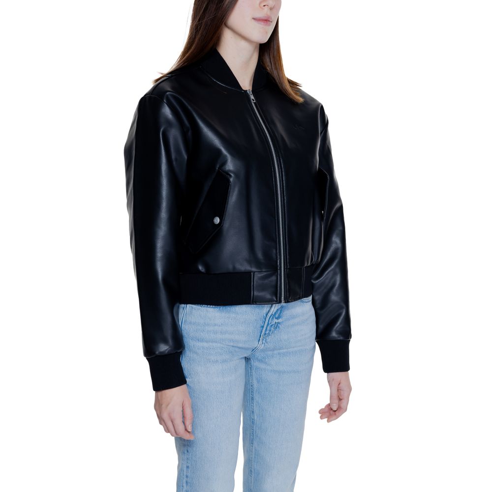 Calvin Klein Jeans Schwarze Polyethylen-Jacken & Mantel