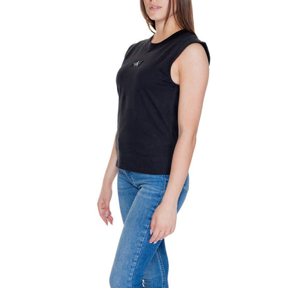 Calvin Klein Jeans Schwarze Baumwolle Tops & T-Shirt