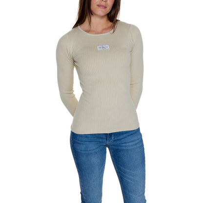 Calvin Klein Jeans Beige Lyocell Oberteile & T-Shirt