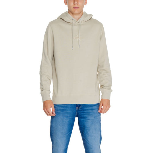 Calvin Klein Jeans Beigefarbener Rigenerato-Pullover aus Baumwolle