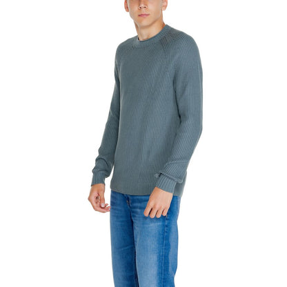 Calvin Klein Jeans Grüner Pullover aus Bio-Baumwolle