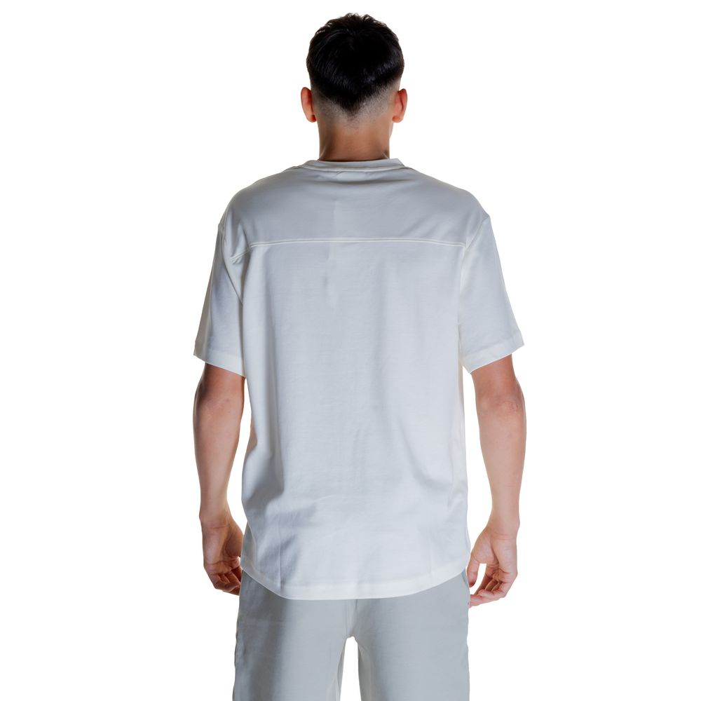 Calvin Klein T-Shirt aus cremefarbener Baumwolle