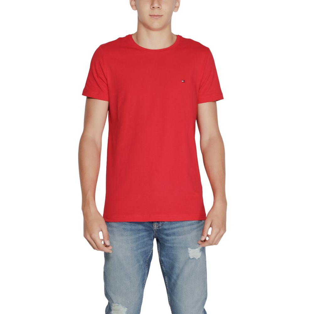 Tommy Hilfiger T-Shirt aus roter Baumwolle