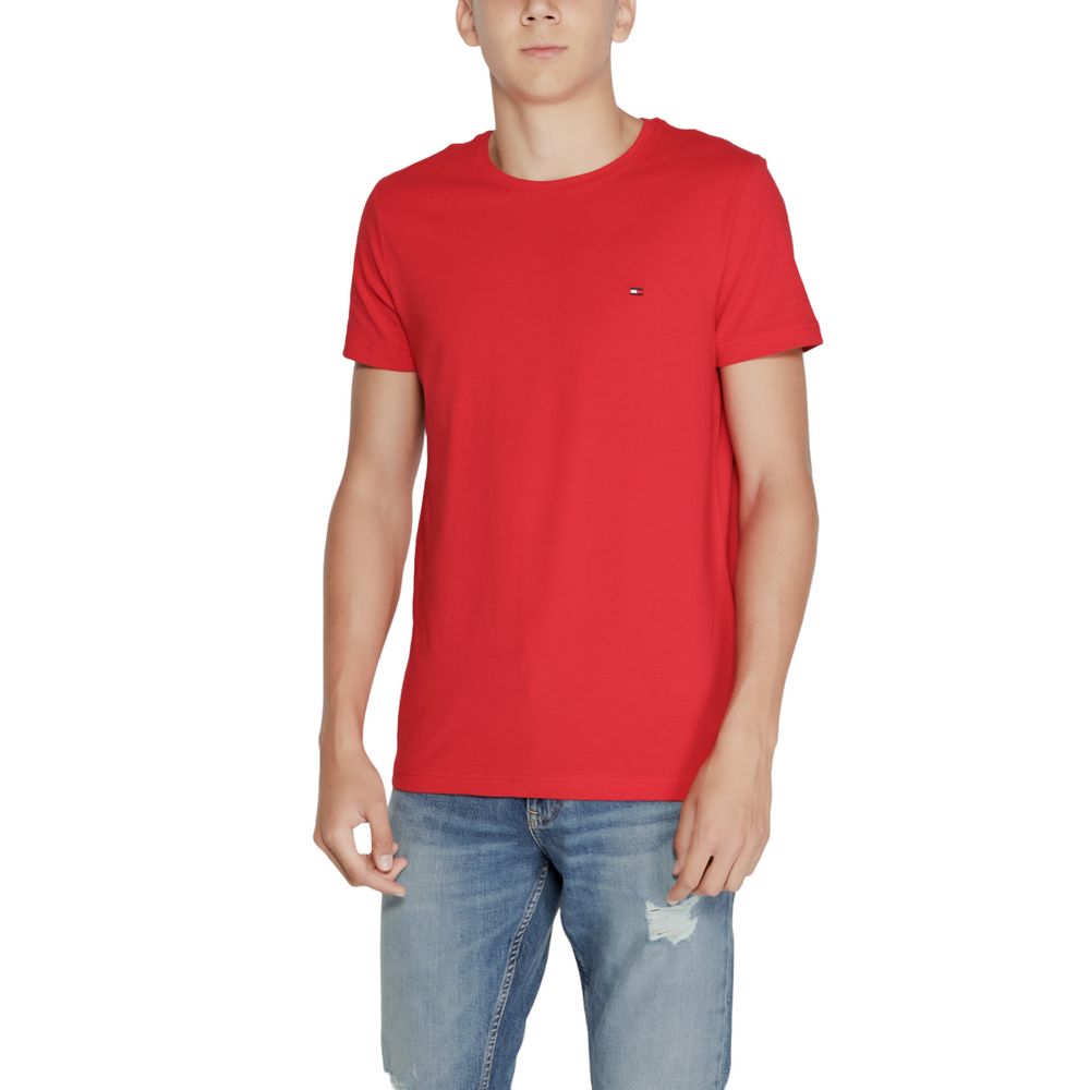 Tommy Hilfiger T-Shirt aus roter Baumwolle