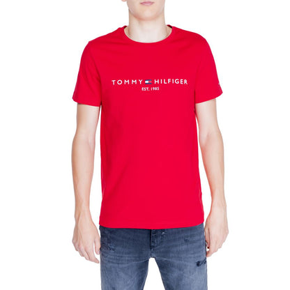 Tommy Hilfiger T-Shirt aus roter Baumwolle