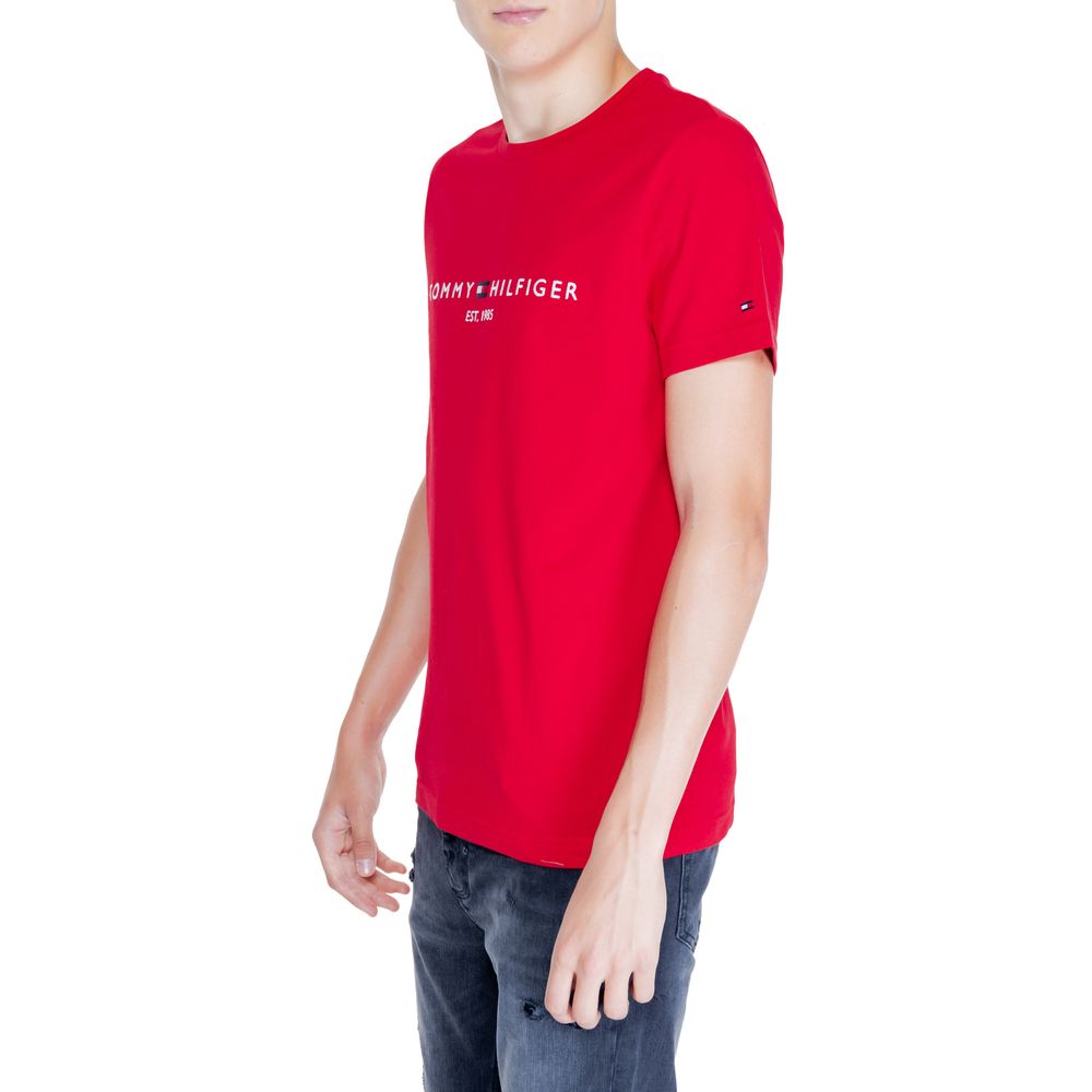 Tommy Hilfiger T-Shirt aus roter Baumwolle