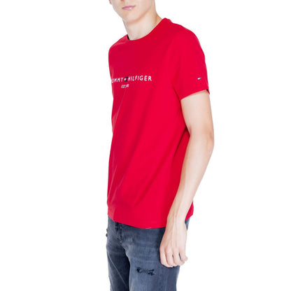 Tommy Hilfiger T-Shirt aus roter Baumwolle