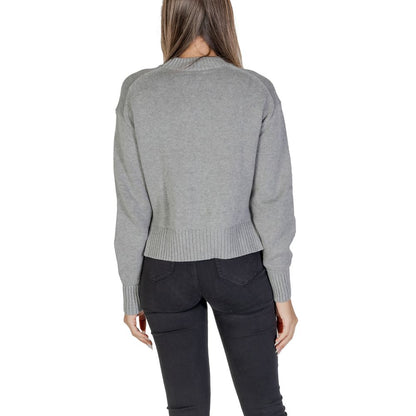 Calvin Klein Jeans Grauer Pullover aus Bio-Baumwolle