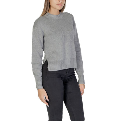 Calvin Klein Jeans Grauer Pullover aus Bio-Baumwolle