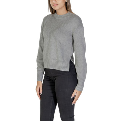 Calvin Klein Jeans Grauer Pullover aus Bio-Baumwolle