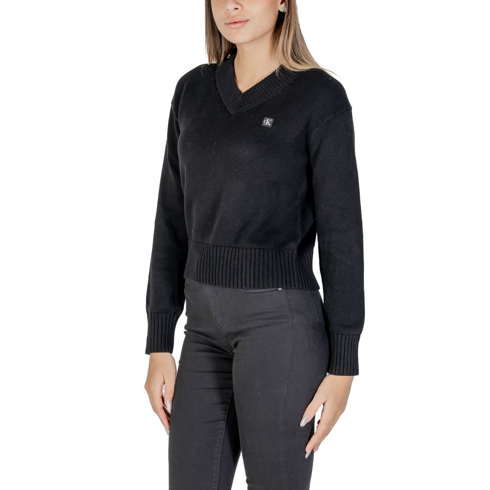 Calvin Klein Jeans Schwarzer Baumwollpullover