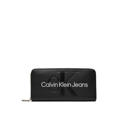 Calvin Klein Jeans Schwarzes Portemonnaie aus Polyethylen