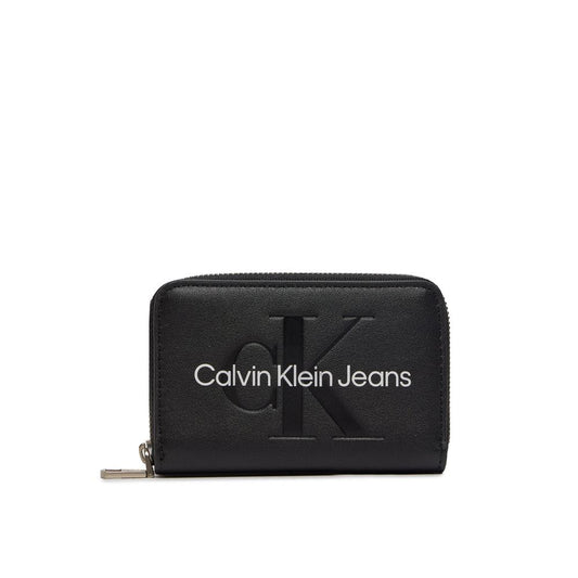 Calvin Klein Jeans Schwarzes Portemonnaie aus Polyethylen