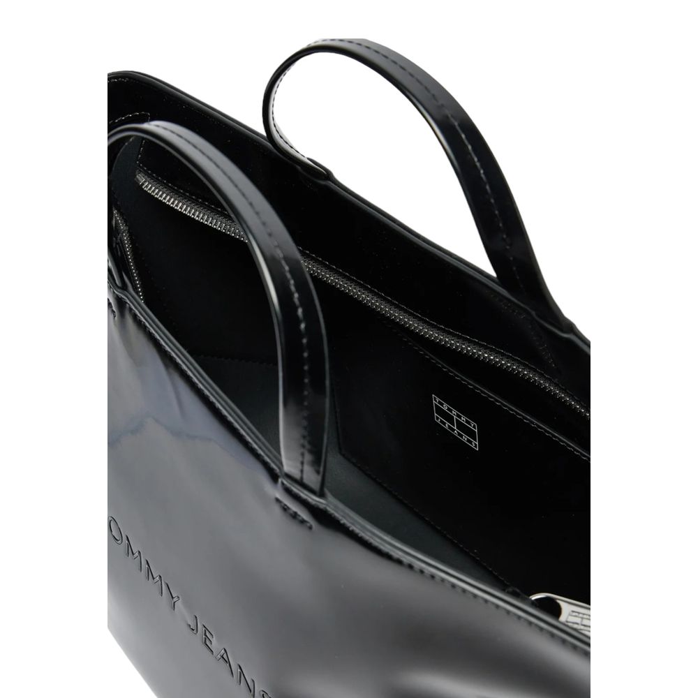 Tommy Hilfiger Schwarze Polyethylen-Handtasche