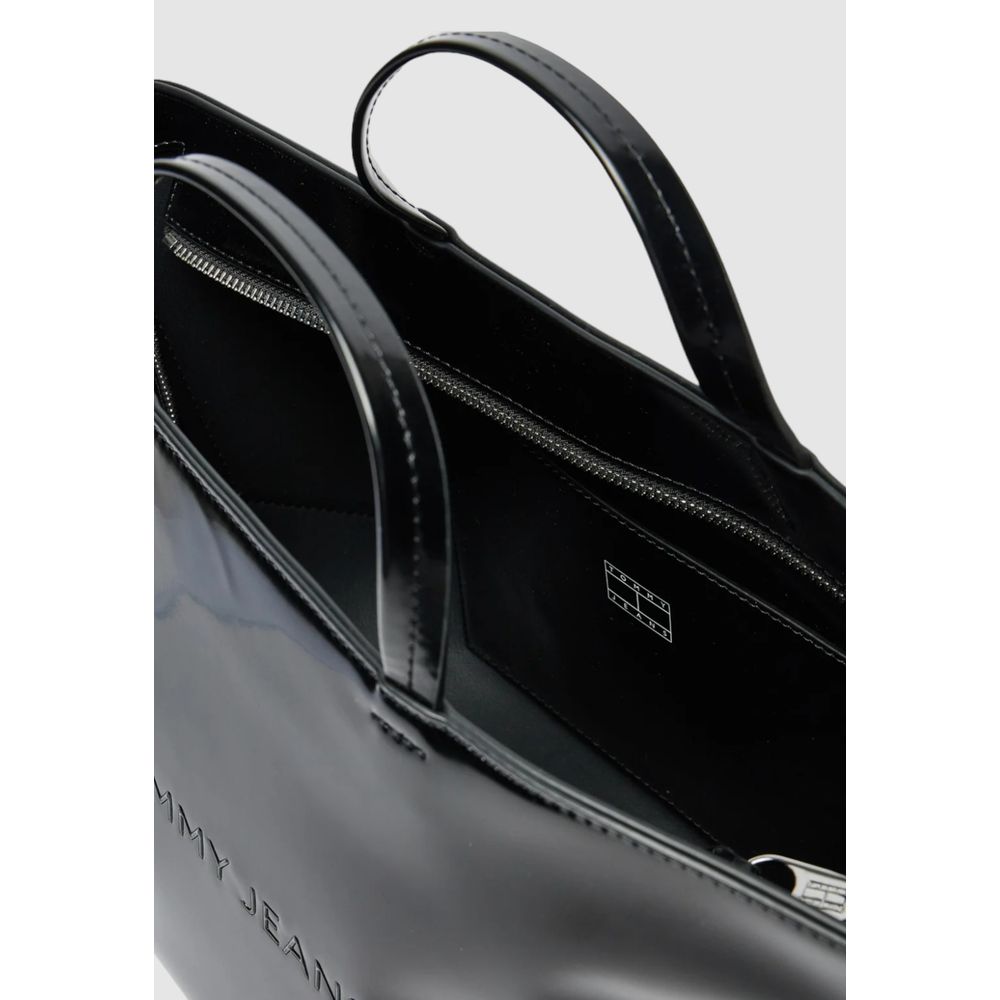 Tommy Hilfiger Schwarze Polyethylen-Handtasche