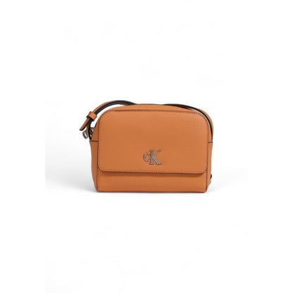 Calvin Klein Jeans Orange Kunstleder Handtasche