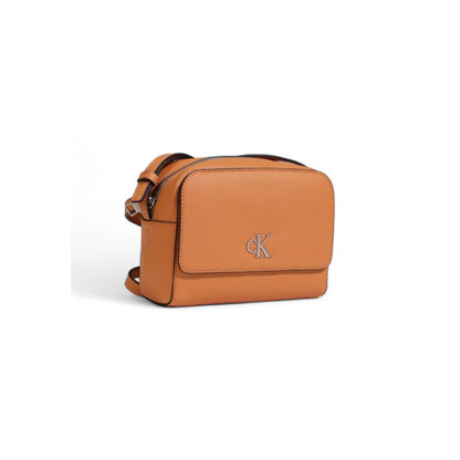 Calvin Klein Jeans Orange Kunstleder Handtasche